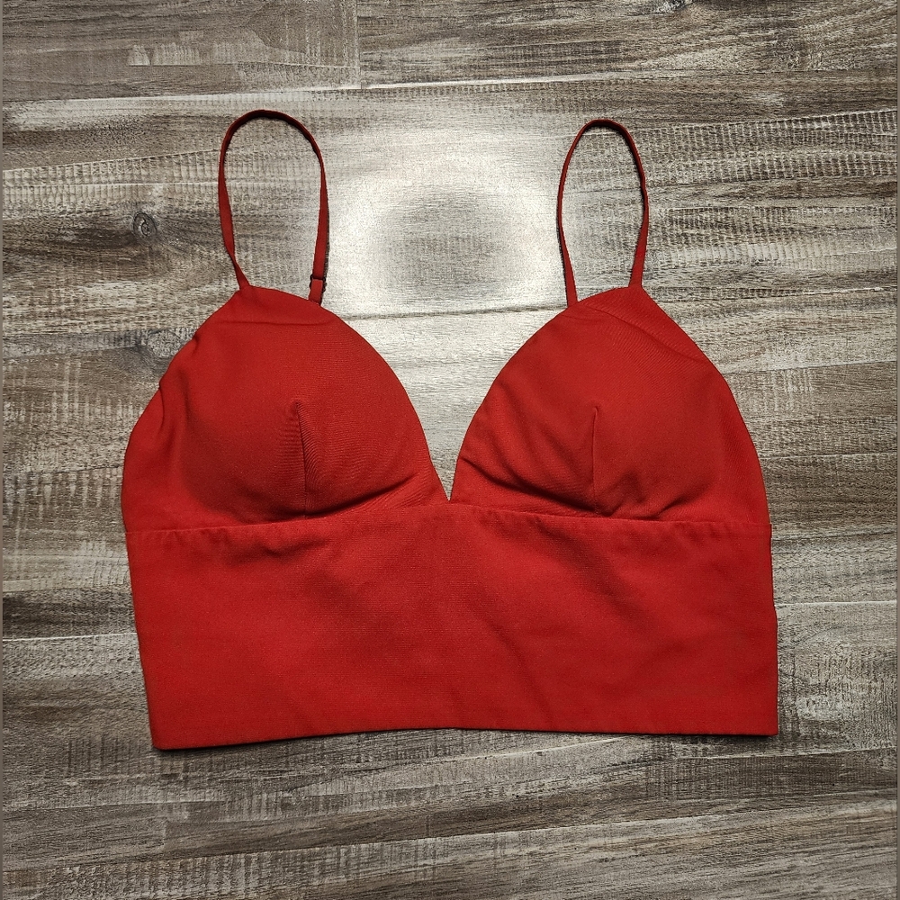 bebe Red Camisole Top